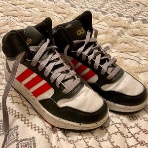 Little Boys Hoops High Top Adidas, size 1